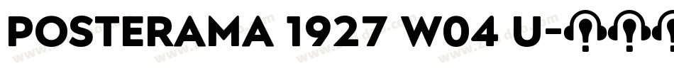Posterama 1927 W04 U字体转换